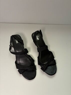 Black Strappy Women's Dress Sandals